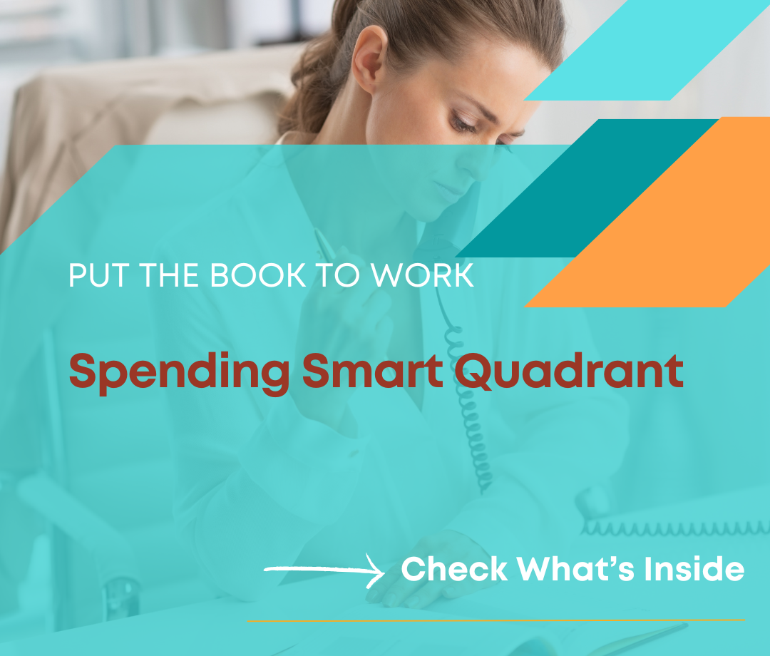 Put the Book to Work Spending Smart Quadrant - 3s Smart Consulting - Karen Hairston Resources Page Image Template